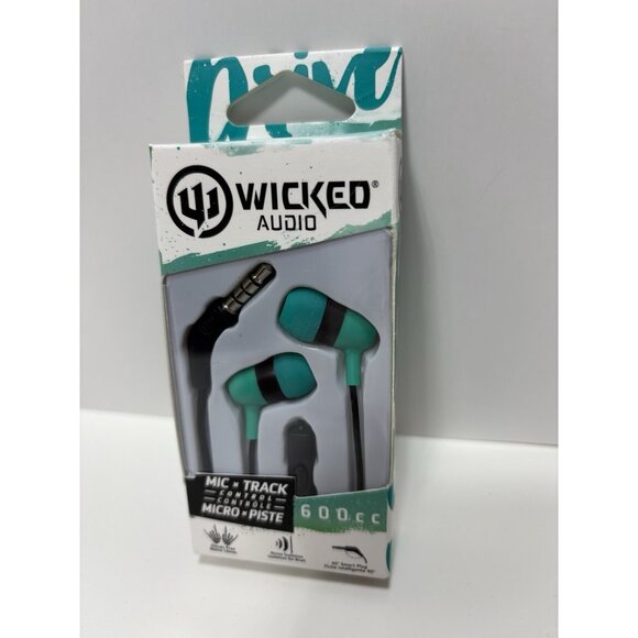 Wicked Audio Headphone with Mic and Track Control, 4ft Wire - NEW - Picture 2 of 3